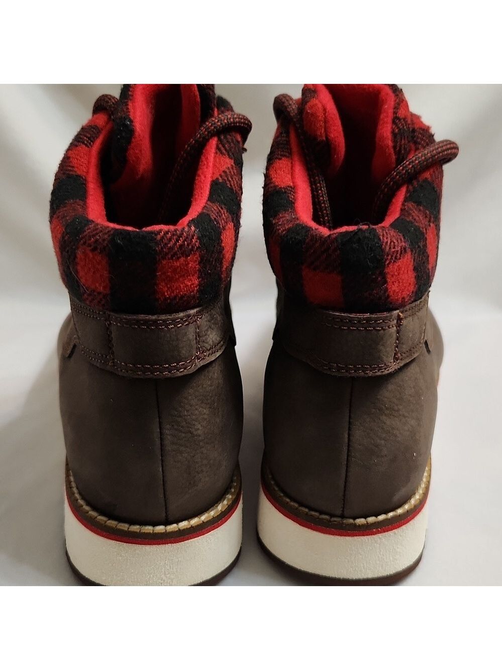 Cole Haan Grand Explore Brown and Red Suede Boots (W Size 7.5) - Picture 9 of 14